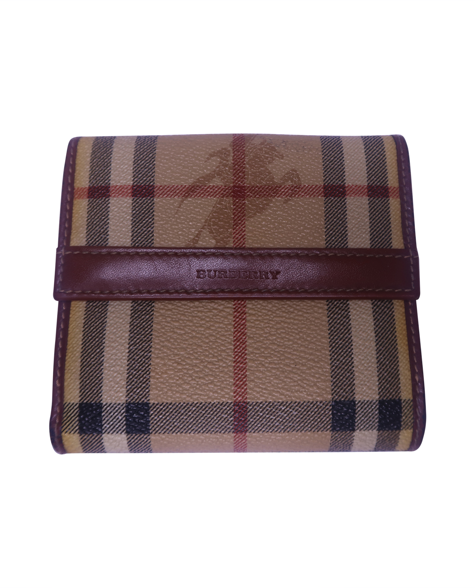 Burberry Check Wallet Small Leather Goods Designer Exchange Buy Sell Exchange